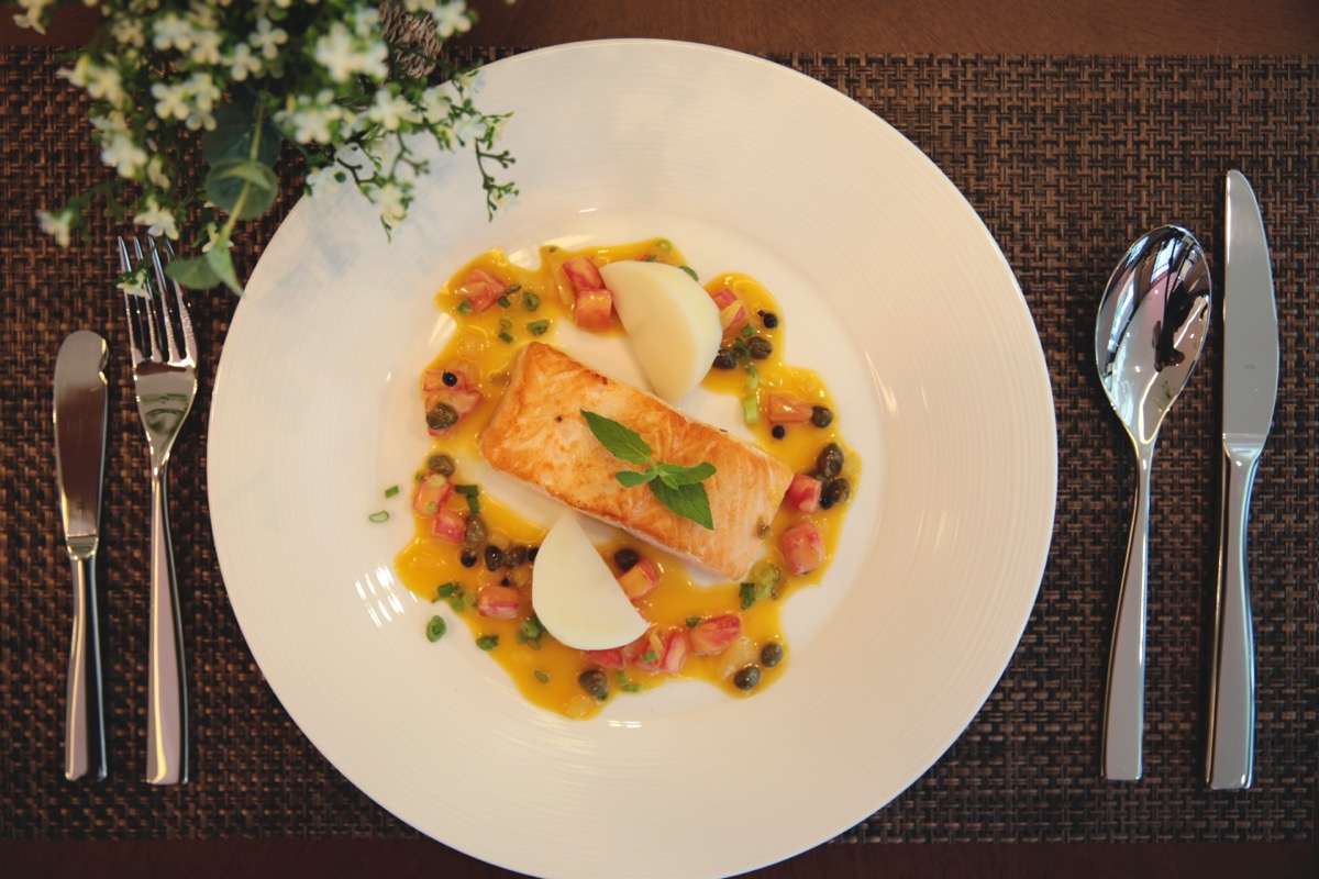 Beautifully plated gourmet food